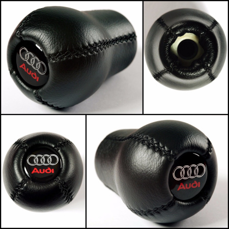 Кожаная ручка коробки переключения передач Audi A6 C5, A4 B5, RS4 B5, A8 D2, 80 90 100 200