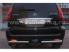 Lexus GX470 защита заднего бампера, труба 70 мм