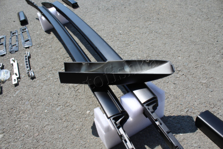 Mitsubishi ASX (10-) рейлинги продольные на крышу, алюминиевые, дизайн "Оригинал", установочный комплект.