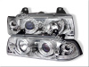 BMW 3 E36 4 дв. седан фары передние хромированные, со светящимися ободками, комплект 2 шт.