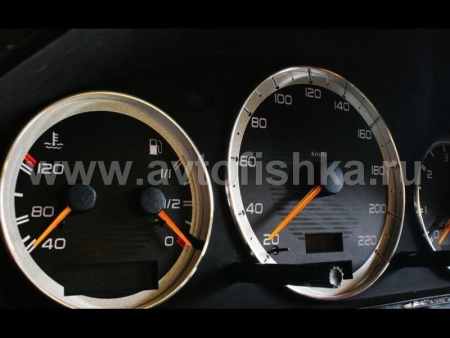 Mercedes W202 C class 1993-1995 светящиеся шкалы приборов - накладки на циферблаты панели приборов, дизайн № 1