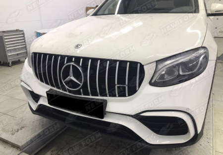 Mercedes-Benz GLC-Klasse X253 2015 - 2019 Решетка радиатора Panamerica хром