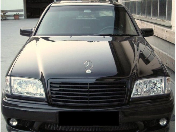Mercedes C W202 (94-00) фары передние хромированные, комплект 2 шт.