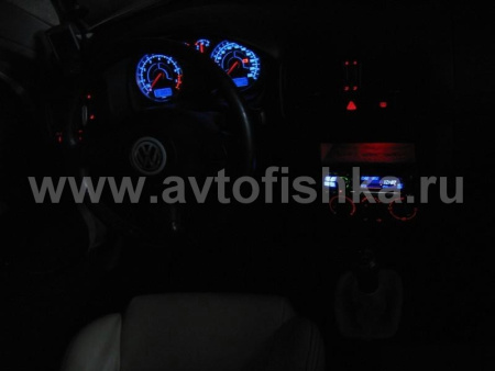 Volkswagen Passat B5 (96-00) светящиеся шкалы приборов - накладки на циферблаты панели приборов, дизайн № 1