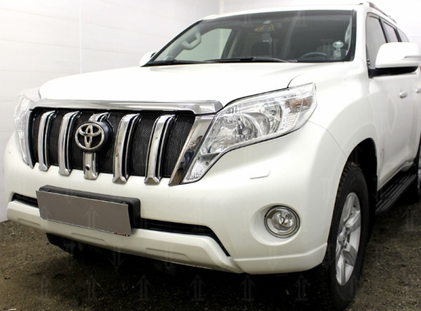 Toyota Land Cruiser Prado (13–) Защита радиатора Premium, чёрная