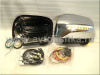 Mitsubishi L200 Triton (05-), Pajero Sport (08-) накладки на боковые зеркала хромированные, со светодиодными поворотниками и нижней подсветкой "Welcome", комплект 2 шт.