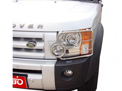 Land Rover Discovery 3 (05-) защита передних фар из нержавеющей стали