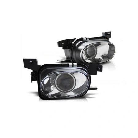 Mercedes C-class W203, W215, W211, W209, R230 фары противотуманные линзовые, AMG стиль, комплект 2 шт.