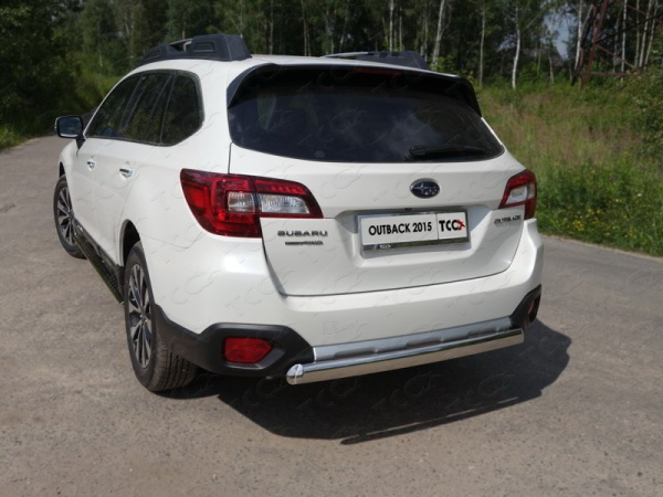 Subaru Outback (14–) Защита задняя (овальная) 75х42 мм