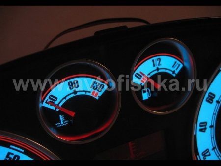Audi A4 (95-01) (B5) светящиеся шкалы приборов - накладки на циферблаты панели приборов, дизайн № 2