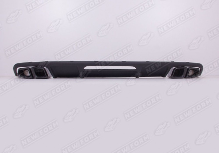 Mercedes-Benz CLS-Klasse W218 рестайлинг 2014 - 2017 Диффузор заднего бампера с черными насадками на глушитель 6.3 AMG