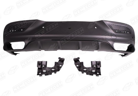 Mercedes-Benz GLE-Klasse C292 2015 - 2019 Диффузор заднего бампера 6.3 AMG черный