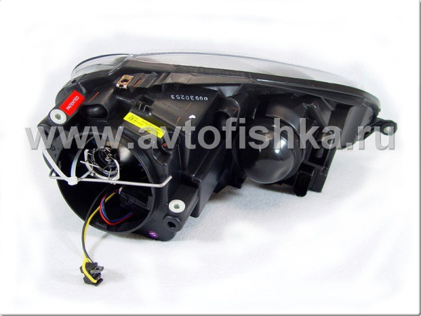 Volkswagen Golf 5 (03-) фары передние линзовые хромированные, со светящимися ободками, под корректор, комплект 2 шт.