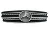 Mercedes E W211 (02-06) решетка радиатора черная, дизайн Big Star "Авангард" (Avangard), 3 ламели