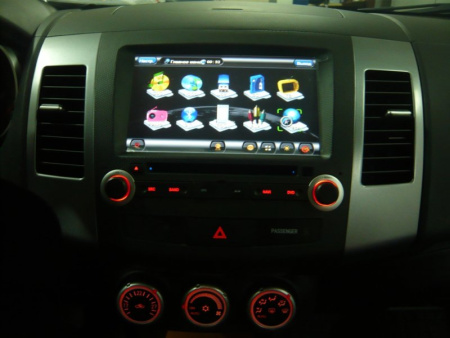 Автомагнитола с навигацией для Mitsubishi Outlander, Peugeot 4007, Citroen C-Crosser (2007-)