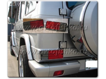 Mercedes G-class (90-02) фонари задние светодиодные красно-тонированные, комплект 2 шт.