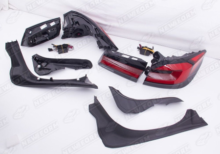 BMW 5 серия G30/G31 2016 - 2020 комплект рестайлинга М5 для переделки хром насадки