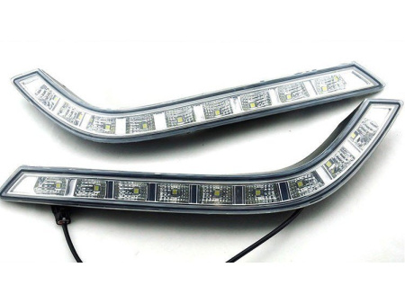Hyundai Sonata YF (10-) дневные ходовые огни DRL переднего бампера, комплект 2 шт.