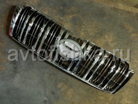 Toyota Land Cruiser Prado 150 (2010-) решетка радиатора полностью хромированная, дизайн Оригинал