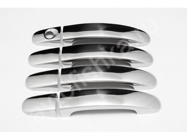 Ford C-Max (01.2004-02.2008) накладки на ручки дверей из нержавеющей стали, комплект 4 шт.