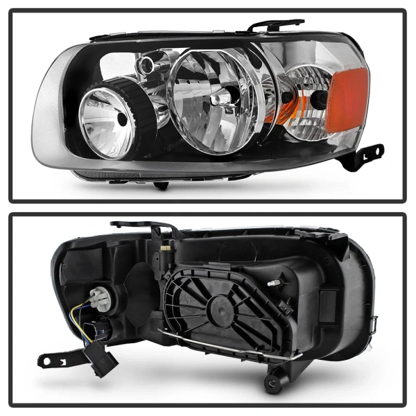 Ford Escape, Maverick (05-07) фары передние хромированные, комплект 2 шт.