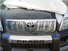Toyota Land Cruiser Prado 120 (02-) накладки на решетку радиатора, хромированные, комплект 2 шт.