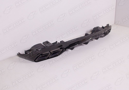 Mercedes-Benz E-Klasse W213 2016 - 2020 Диффузор с насадками 6.3 AMG черный