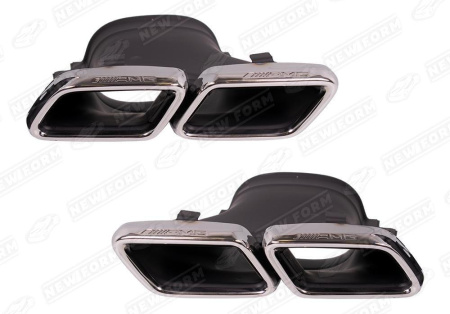 Mercedes-Benz GLC-Klasse C253 2016 - 2019 Насадки на глушитель 6.3 AMG хром