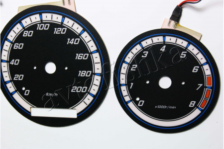 Mazda MPV светодиодные шкалы (циферблаты) на панель приборов