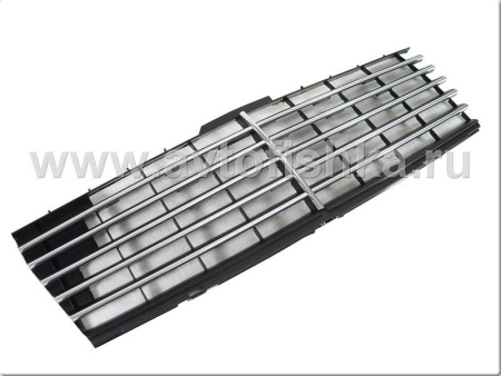 Mercedes C-class W202 черная вставка в штатную рамку радиаторной решетки, дизайн "Авангард".