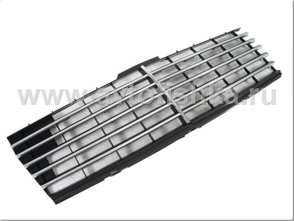 Mercedes C-class W202 черная вставка в штатную рамку радиаторной решетки, дизайн "Авангард".