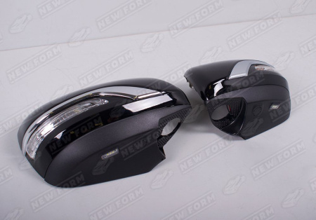 Toyota Land Cruiser LC 200 (2 рестайлинг) 2015 - н.в. Корпуса зеркал с поворотником черные