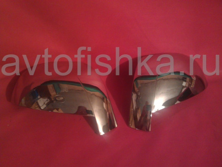 Chevrolet Captiva (06-) хромированные накладки на боковые зеркала, комплект 2 шт.