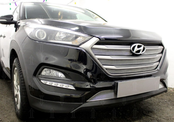 Hyundai Tucson (16–) Защита радиатора Optimal, хром, низ