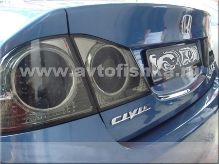 Honda Civic VIII (06-) фонари задние светодиодные тонированные, комплект 2 шт.