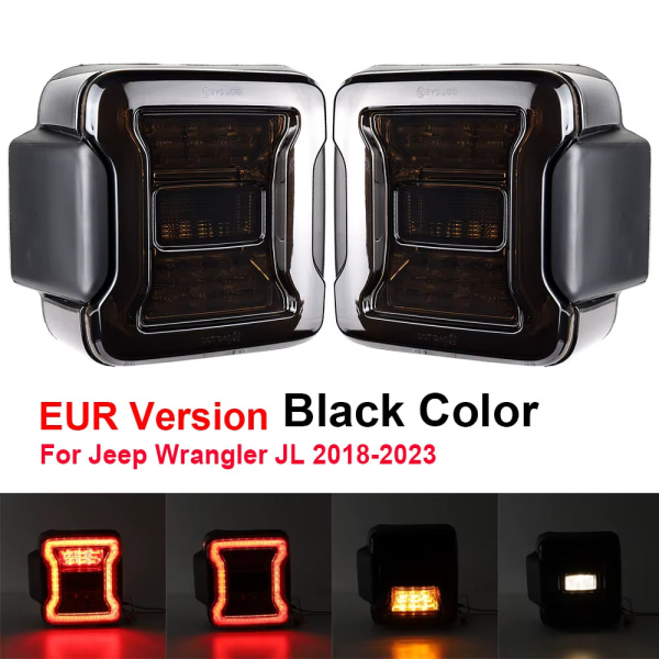 Jeep Wrangler JL RUBICON (18-23) фонари задние светодиодные тонированные
