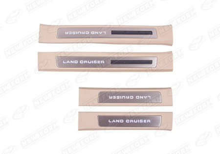 Toyota Land Cruiser LC 300 2021 - н.в. Накладки на пороги бежевые