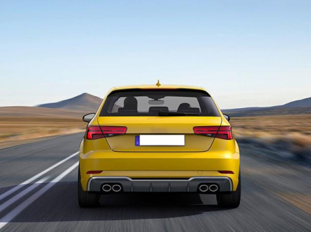 Насадки на выхлоп S3 для Audi A3 хэтчбек 2013-2020 - нержавеющая сталь