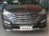 Hyundai Santa Fe (2012-) накладка переднего бампера с фарами DRL