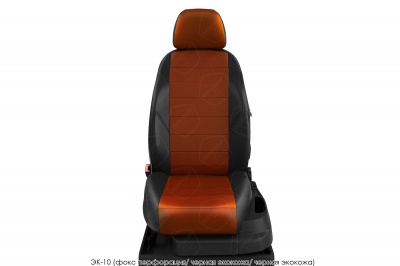 Авточехлы на сиденья из экокожи для HYUNDAI SOLARIS 2010-2014, задняя спинка и сиденье единые