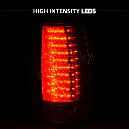 Chevrolet Tahoe, Suburban, GMC Yukon, Denali (07-) фонари задние светодиодные красно-тонированные, комплект 2 шт.