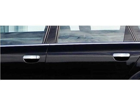 Audi A4 (05-07) B7, 8E накладки на ручки дверей из нержавеющей стали, комплект на 4 двери