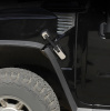 Hummer H2 (03-09) металлические хромированные замки капота, комплект 2 шт.