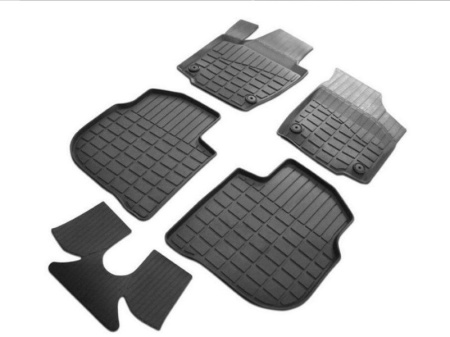 Skoda Rapid (14–) Коврики салона (литьевые), чёрные