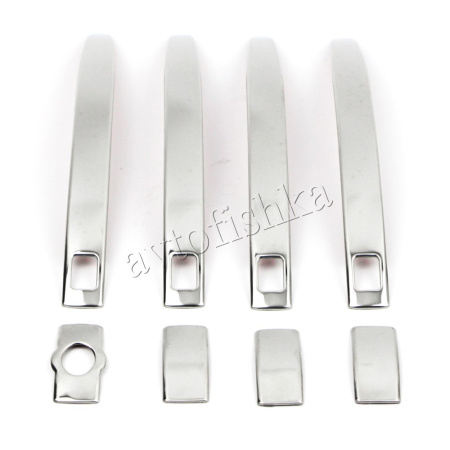 Audi Q5 (08-17) накладки на ручки дверей из нержавеющей стали с отверстием смарт-ключа