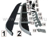 Land Rover Freelander 2 (07-) пороги боковые, подножки, алюминий и пластик, дизайн Оригинал