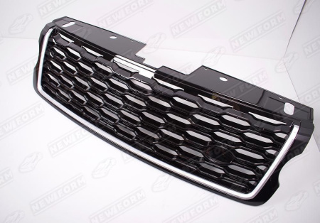 Land Rover Range Rover 4 поколение 2012 - 2017 Решетка радиатора серый кант черная сетка с жабрами