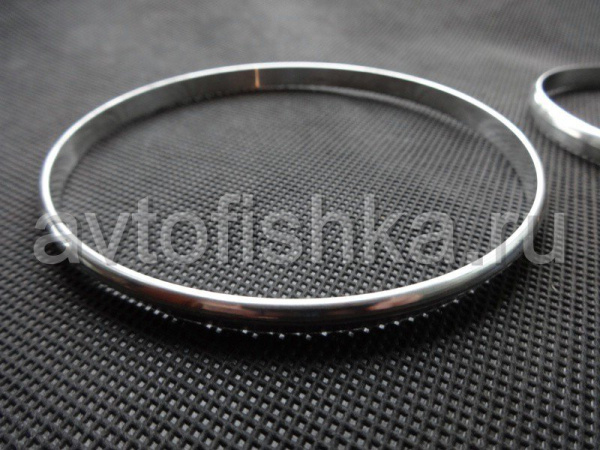 Mercedes ML W163 (98-05) декоративные кольца шкал комбинации приборов, полированный алюминий.