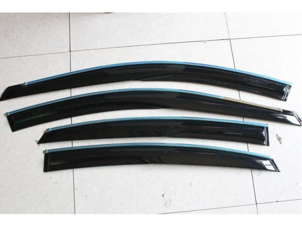 Toyota Camry V50 (2011-) темные дефлекторы окон, ветровики в стиле Mugen, комплект 4 шт.