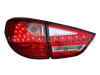 Hyundai Tucson ix35 (10-) фонари задние светодиодные, красно-белые, комплект 2 шт.